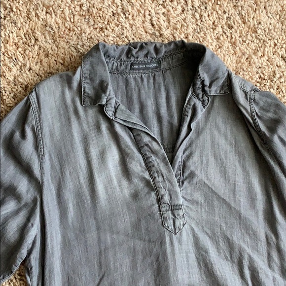 Gray jean pocket dress - Picture 2 of 4